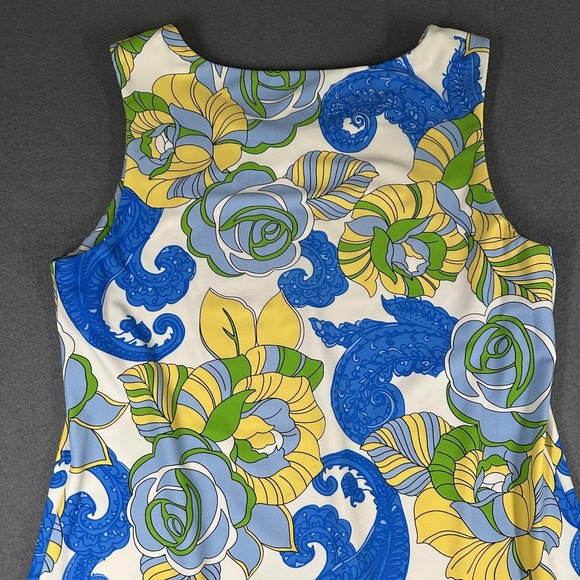 Jude Connally Dress Womens Small Multicolor Floral Sleeveless Shift Stretch - Picture 10 of 11